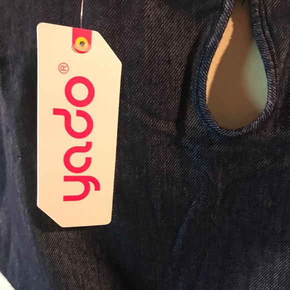 Yado sz XLg Denim Romper - Picture 7 of 8